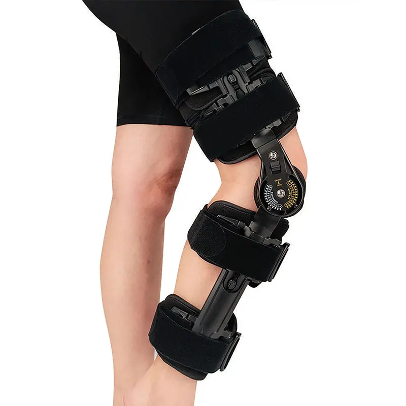 TJ-KM017 Csuklós térdszalagot, állítható fájdalom-helyreállítási csuklós indításgátló támogató térd orthoses, járni, stabilizátorok