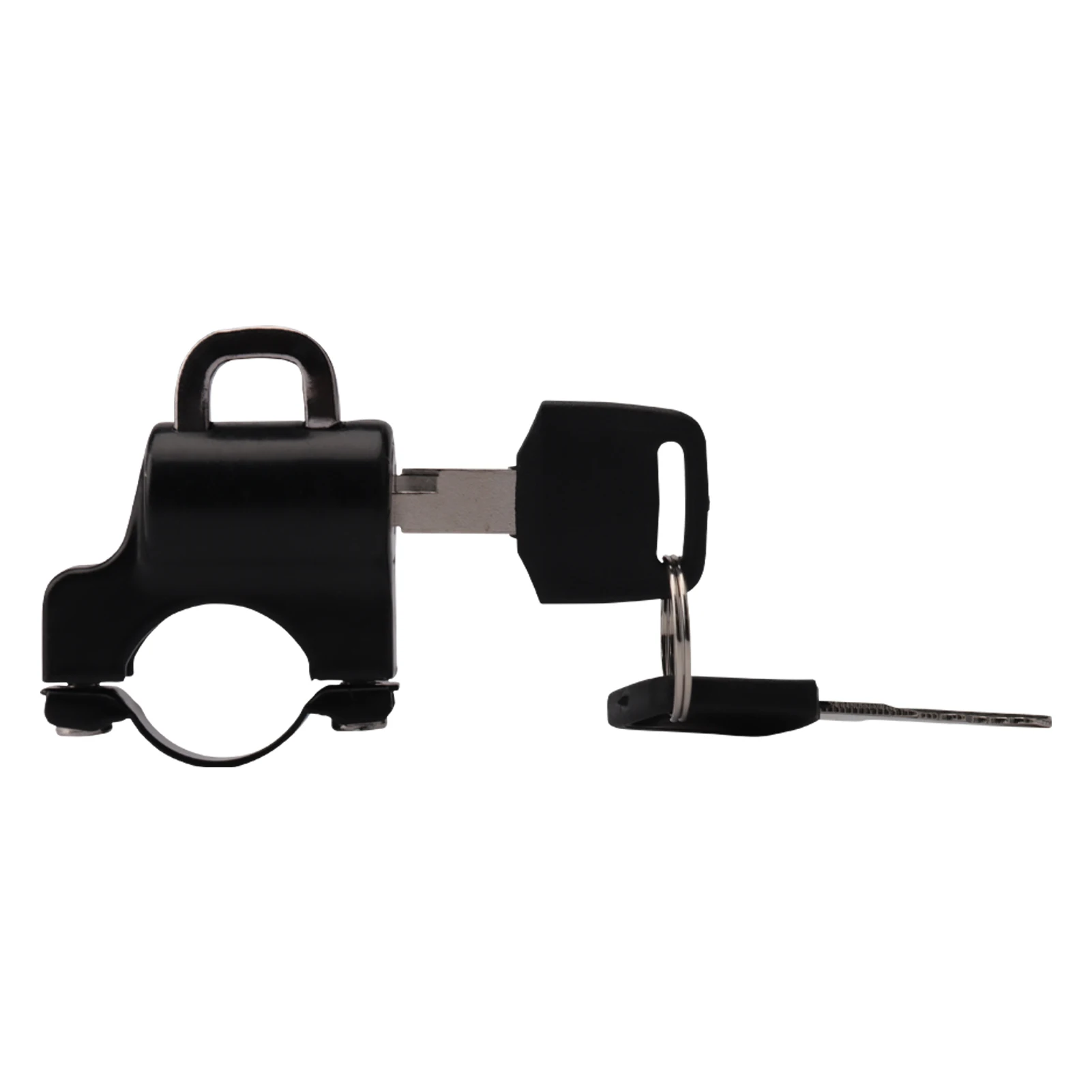 Univerzális Motoros Sisak Lock lopásgátló Sisak Biztonsági Zár Fém 22mm-26mm Fekete, 2 Kulcs Készlet