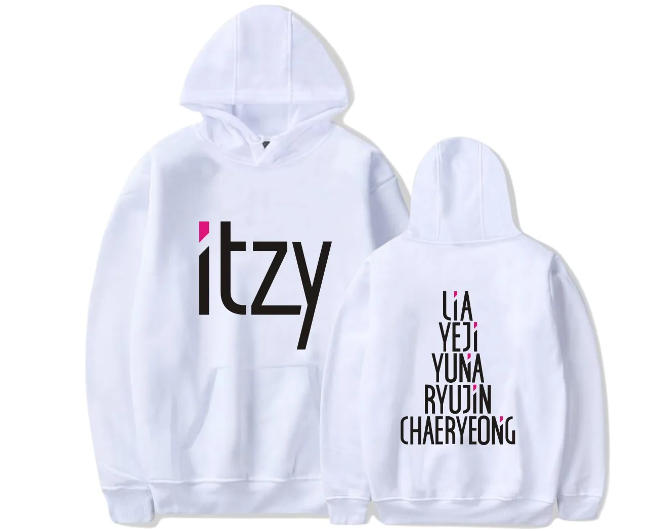 2022 Új érkezés Itzy kombináció tag Lia YeJi kapucnis Pulcsi pulóver kpop koreai neve kapucnis Zene rajongók Streetwear